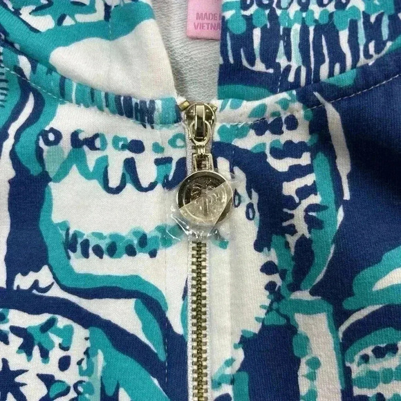 Lilly Pulitzer Hoodie Women XXS UPF 50+ Skipper Popover Keep On Trunkin 1/2 Zip - Picture 5 of 11